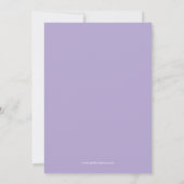 Lavender Chevron Print Wedding Uitnodiging (Achterkant)