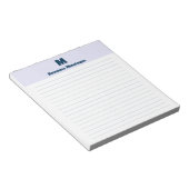 Lavender Chic Personalized Monogram Name Lined Notitieblok (Schuin)