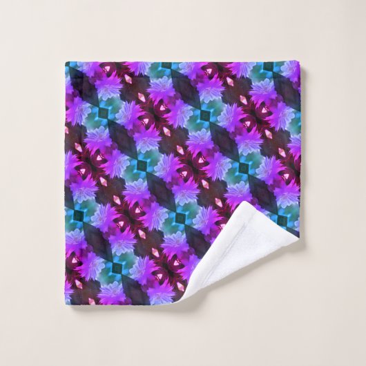 Lavender Clematis-bloem in de trallis Bad Handdoek (Wasdoekje)