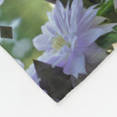 Lavender Clematis-bloem in de trallis Fleece Deken (Hoek)