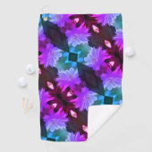 Lavender Clematis-bloem in de trallis Golfhanddoek (Insitu)