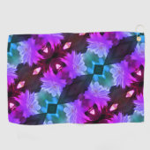 Lavender Clematis-bloem in de trallis Golfhanddoek (Horizontaal)