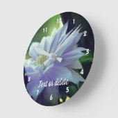 Lavender Clematis-bloem in de trallis   Ronde Klok (Hoek)