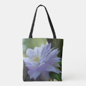 Lavender Clematis-bloem in de trallis Tote Bag (Achterkant)