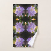 Lavender Clematis-bloem in Trellis Abstract Bad Handdoek (Handdoek)