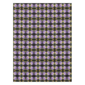 Lavender Clematis-bloem in Trellis Abstract Tafelkleed (Voorkant)
