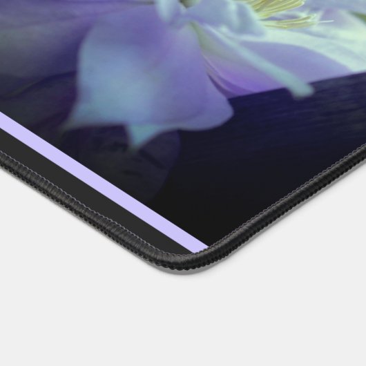 Lavender Clematis-bloem in Trellis gepersonaliseer Bureaumat (Hoek)