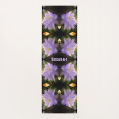 Lavender Clematis-bloem in Trellis gepersonaliseer Yogamat (Achterkant)