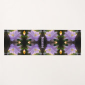 Lavender Clematis-bloem in Trellis gepersonaliseer Yogamat (Voorkant (horizontaal))