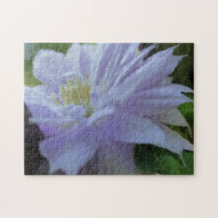 Lavender Clematis Flower Art-fotoschildering Legpuzzel