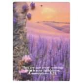 Lavender Clipboard Lamentations 3:23 Klembord (Achterkant)