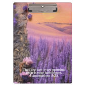 Lavender Clipboard Lamentations 3:23 Klembord (Voorkant)