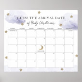 Lavender Clouds Stars denken dat de agenda voor de Poster (Voorkant)