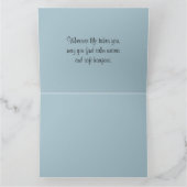 Lavender Coast Sailboat Waterverf Scene Kaart (Binnen)