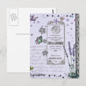  lavender Collage Briefkaart (Voorkant / Achterkant)