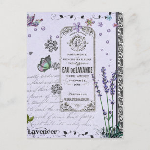  lavender Collage Briefkaart