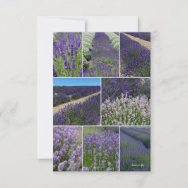 Lavender Collage Notitiekaartje