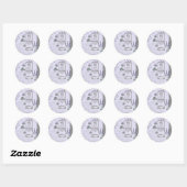  lavender Collage Ronde Sticker (Vel)
