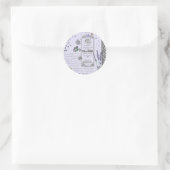  lavender Collage Ronde Sticker (Tas)