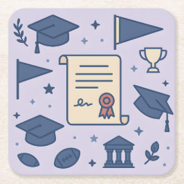 Lavender College Symbool Onderzetter Set