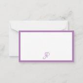 Lavender Color Handgeschreven Monogramed Sjabloon (Achterkant)