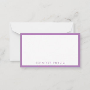 Lavender Color Handgeschreven Monogramed Sjabloon