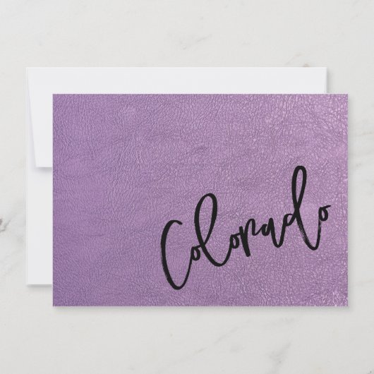 Lavender Colorado Passport bedankpas Bedankkaart (Achterkant)