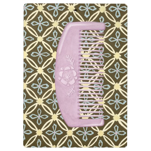 Lavender Comb over Chocolate Background Klembord (Achterkant)