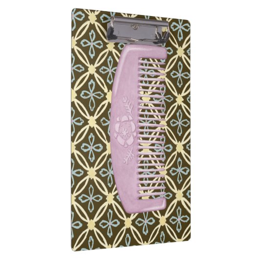 Lavender Comb over Chocolate Background Klembord (Rechts)