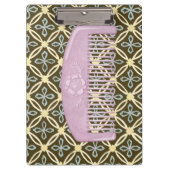 Lavender Comb over Chocolate Background Klembord (Voorkant)