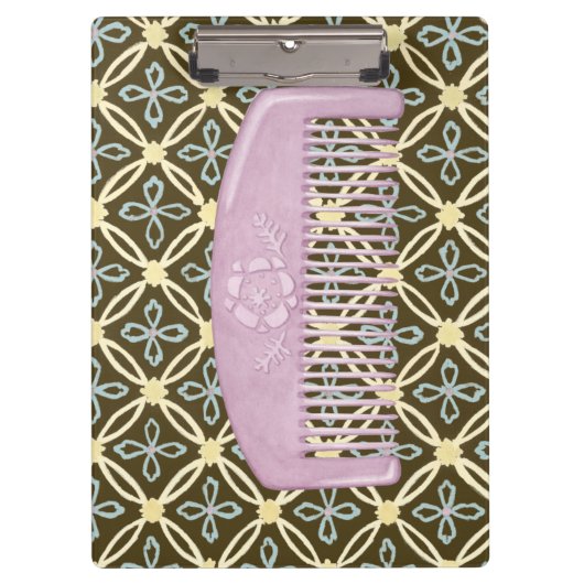Lavender Comb over Chocolate Background Klembord (Voorkant)