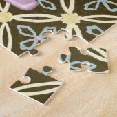 Lavender Comb over Chocolate Background Legpuzzel (Zijkant)