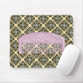 Lavender Comb over Chocolate Background Muismat (Met muis)