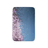 Lavender confetti blauw badmat (Voorkant Verticaal)