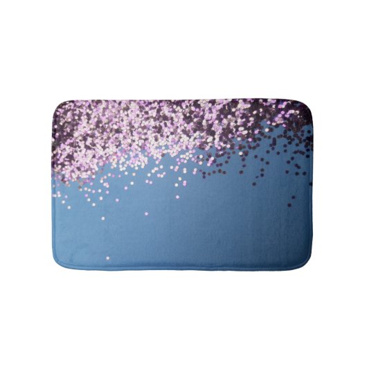 Lavender confetti blauw badmat (Voorkant)