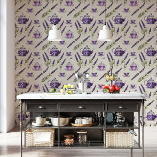 Lavender Cottage Reverie | Theekamer-Themed Airbnb Behang