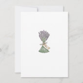 Lavender Country Garden Uitnodiging voor de huweli (Achterkant)