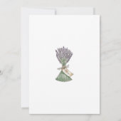 Lavender Country Garden Weddenschap Kaart (Achterkant)