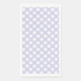 Lavender Country Style Gingham Pattern Napkins Servet