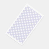 Lavender Country Style Gingham Pattern Napkins Servet (Hoek)