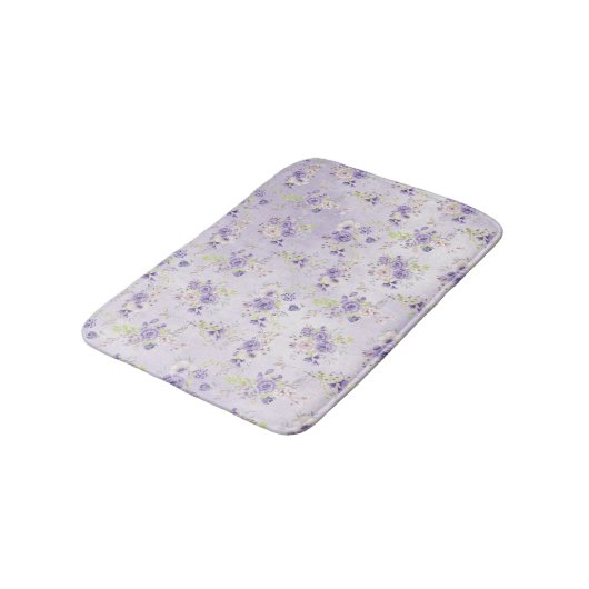 Lavender Countryside Flowers Badmat (Gekanteld)