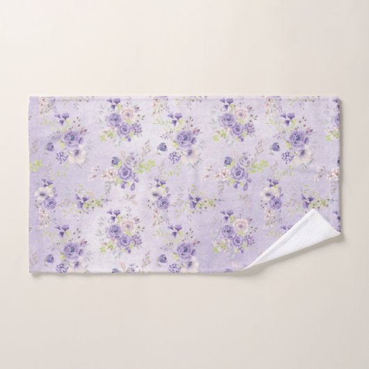 Lavender Countryside Flowers Handdoek (Handdoek)