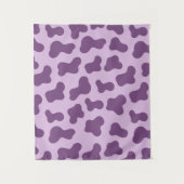 Lavender Cow Print Wandkleed (Voorkant)