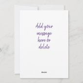 Lavender Cowboy Boot Feestdagenkaart (Achterkant)