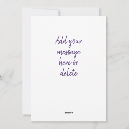 Lavender Cowboy Boot Feestdagenkaart (Achterkant)