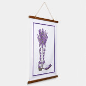Lavender Cowboy Boot Hangend Wandkleed (Gebogen)
