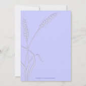 Lavender crème: tarwe in de openlucht kaart (Achterkant)