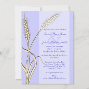 Lavender crème: tarwe in de openlucht kaart