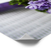 Lavender Crocus Bridal Bouquet Poster (Hoek)