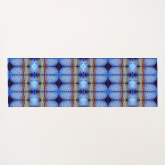 Lavender Crocus Ikat 5 Recoleta Yogamat (Achterkant (horizontaal))